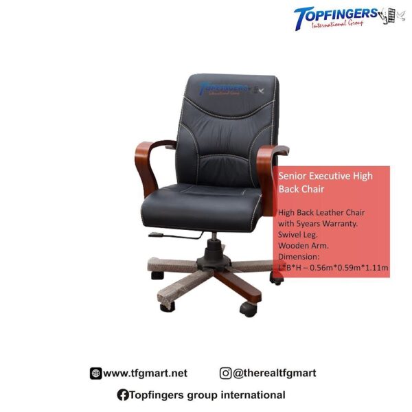 low back leahter chair