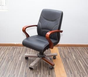 leather swivel chair